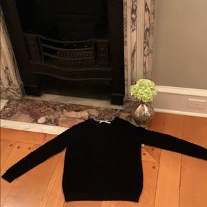 & other stories oversized black popcorn sweater